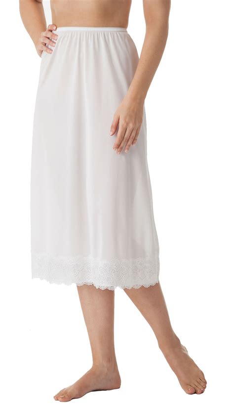 skirt slip white